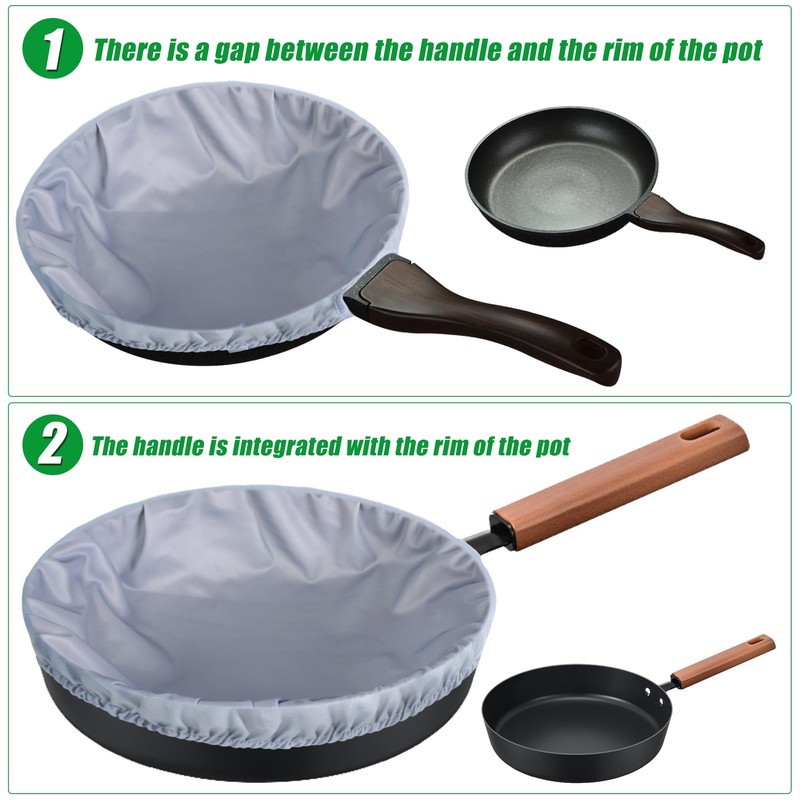 WUBOECE Pot and Pan Protectors for Stacking 6 PCS (8"