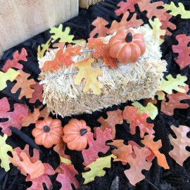 Unbranded Dollhouse Miniature Fall Leaf Autumn Leaves 50 pc Loose Pile 1" Scale 1:12 Fairy