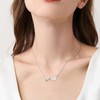 TANGPOET Romantic Rose Flower Necklace for Women 925 Sterling Silver