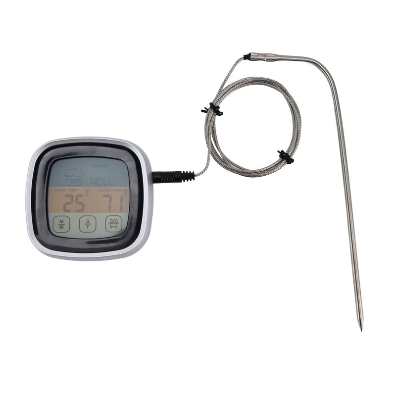 Digital Meat Thermometer Waterproof Stainless Steel Food Thermometer with BBQ