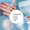 DONCIDAY Extra Long Zip Bags (50-Pack), 6 mil Clear Reclosable