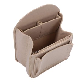 Plmvhpb Felt Backpack Insert Organiser Storage Bag Universal Bag in Bag Men Women Shoulder Handbag Organiser (Dark Khaki)