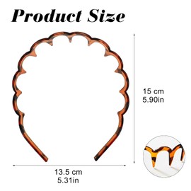 4 Stück Zickzack Haarreif, Haifischzahn Haarkamm, Kunststoff Haarreifen im Zickzack Design, Flexibel Rutschfest, Fitness und Den Täglichen Gebrauch, Verschiedene Frisuren und Anlässe