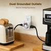 SURAIELEC Mechanical Timer with 2 Grounded Outlets Indoor, 2 Pack