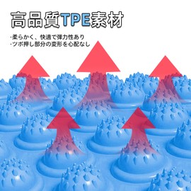 Acupressure Point Mat, Acupressure Board, Diameter 14.6 inches (37 cm), Foot Massage, Foot Pressure Point, Foot Mat, Acupressure Mat, Ergonomic Acupressure Pad, Exercise, Massage, Relax Foot, Foldable