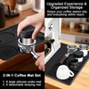 Silicone Coffee Mat for Espresso Machine, 24"x16" Large Bar Mat