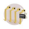 MDCASA Door Hook Back – Set of 4, Gold, Door