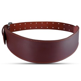 ABRIX Leather Tool Belt - Adjustable 32 to 50 Inches, 4mm Thick, 3.5 Inches Wide, Padded Foam for Comfort, Heavy-Duty Leather work belt (Chocolate Brown, Extra Large) (Maroon, Extra Large)
