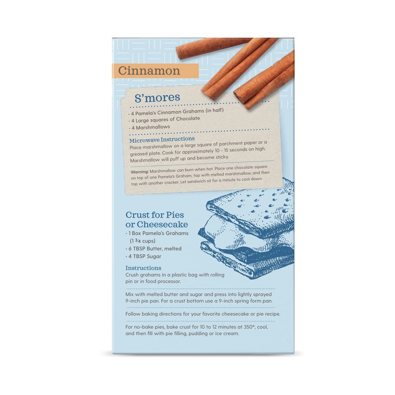 Pamela's Products Grahams Style Crackers Cinnamon, 7.5 Ounce