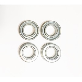 Sellerocity 4 Pack Of Slow Speed Flanged Bearings 3/4" ID X 1 3/8" OD For Use On Wheelbarrow Dolly Pressure Washer Compressor Mower Rider & Generator Wheels