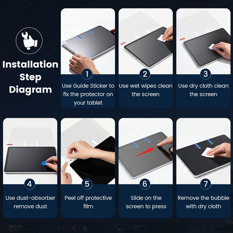 Samlior 2Pack Screen Protector for Evermyth KB1004 Tablet 10 Inch,