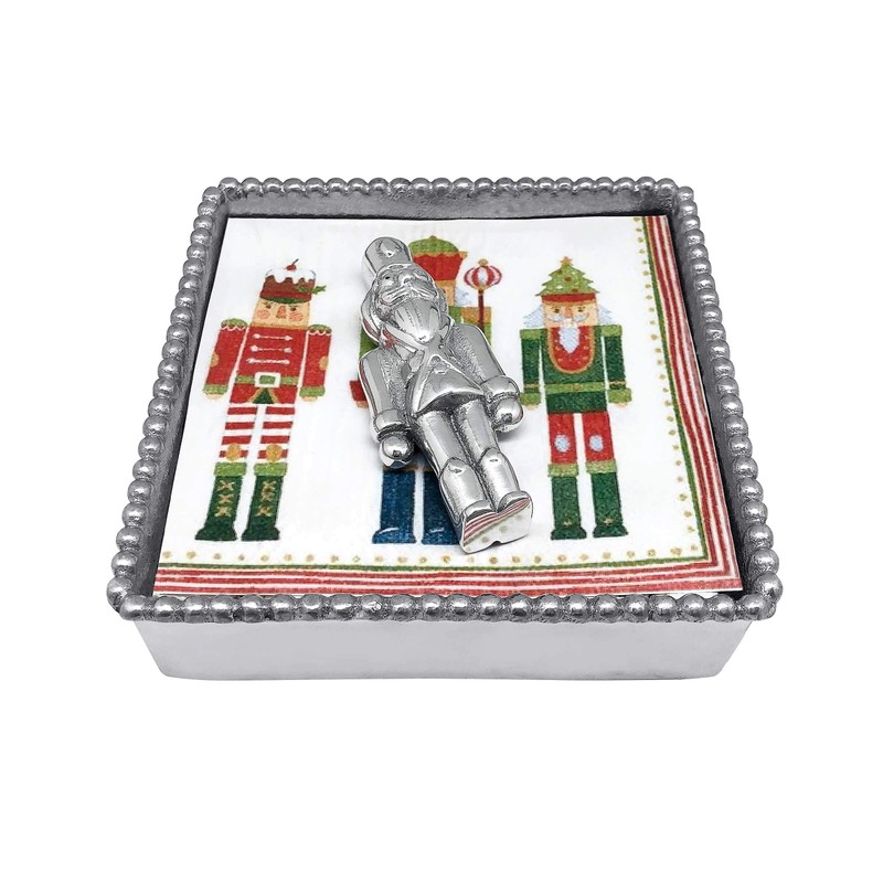 Mariposa Nutcracker Handcrafted Napkin Weight, One SIze, Silver