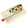 QWORK Nut Cracker with Wooden Base, Includes 4 Stainless Steel