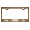 MVP Rose Gold License Plate Frame For Mini