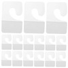 CHILDWEET 200pcs Self Adhesive Hang Tabs Hooks Clear Retail Display