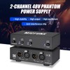 Micfuns MC2 2 Channel 48V Phantom Power Supply with 3.5mm