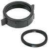 Highcraft Plastic Slip Joint Nut with Washer 1-1/4" Black Slip