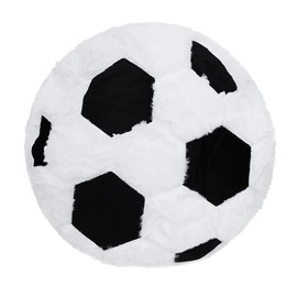 Creative Basketball Football Rugby Cushion Winter Plush Cushion Fluffy Cushion Cute Decorative Cushion Soft Comfortable Plush Back Cushion Furniture Decoration for Bedroom Living Room Office
