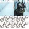 10Pcs Key Chain Plating Non Fading Simple Keychain Bag Buckle