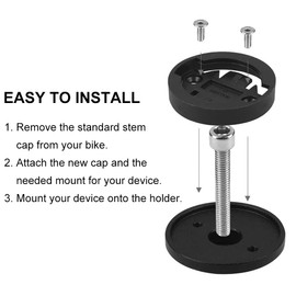 Bicycle Holder Bicycle Computer Mount Compatible with Garmin, Stem Mount Adapter Mount Replacement Insert for Garmin/Wahoo Out Front Bicycle Mount