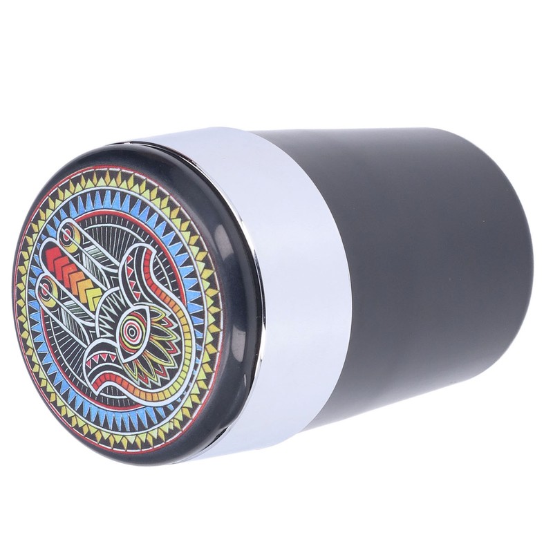 Car Ashtray Smokeless Blue LED Ashtray Cup Holder with Double