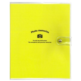 nakabayasi kaba-pokettoarubamu kg Paper 40 Sheets Storage , yellow-green