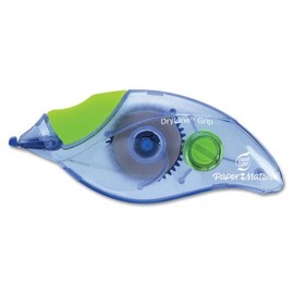 DryLine Grip Correction Tape, Non-Refillable, 1/5" x 335", 2/Pack