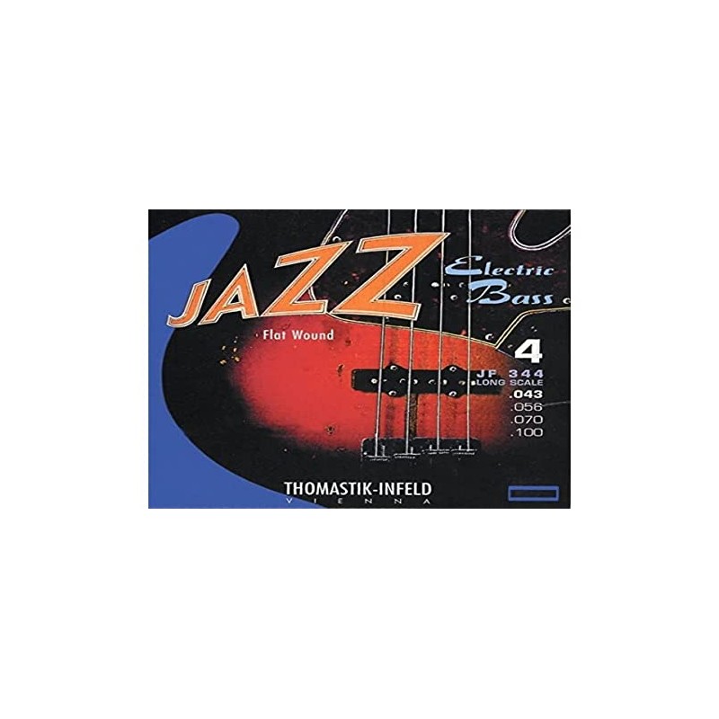 Thomastik-Infeld Bass Guitar Strings: Jazz Flat Wounds Nickel Flat Wound;