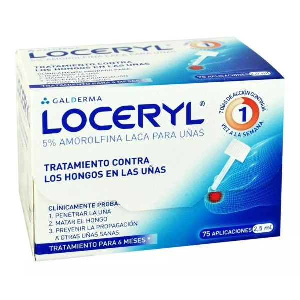 Loceryl Amorolfina 5% Con 75 Aplicaciones De 2.5 Ml