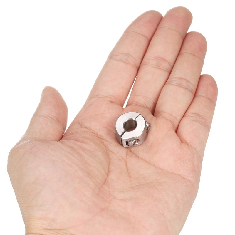 sourcing map 4 Pcs Double Split Shaft Collar 8mm Bore,