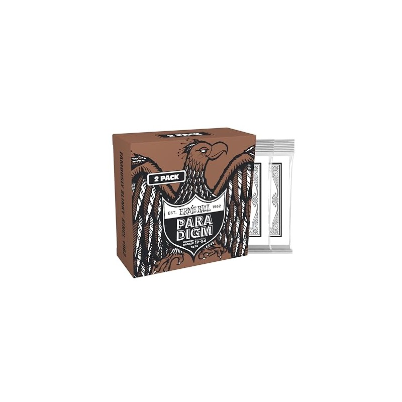Ernie Ball Cuerdas de guitarra acústica Medium Light Paradigm Phosphor