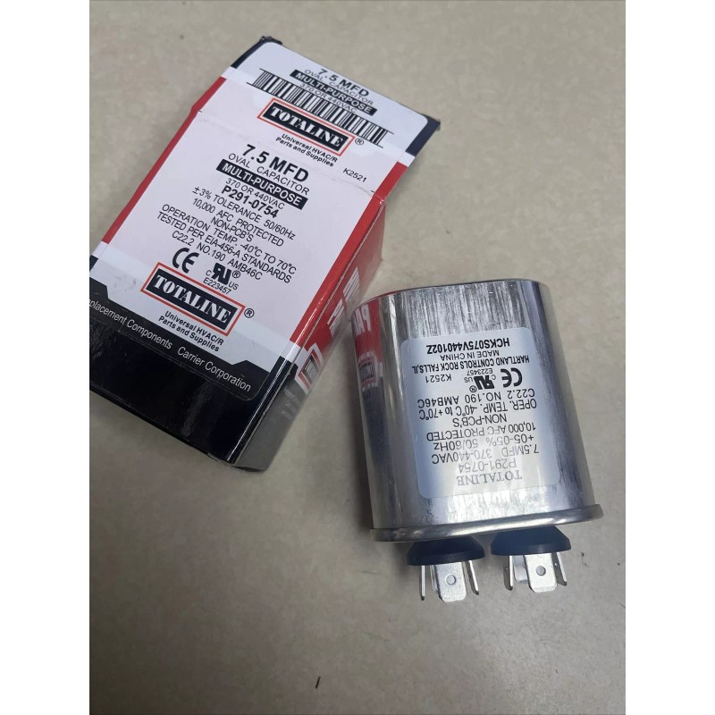 Totaline New Totaline Oval Capacitor 7.5 MFD 370 or 440