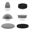 7 Replacement Brush Heads for Electric Spin Scrubber grey，for house cleaning floor, bathroom, grille,corner,and car