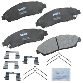 Bendix Priority1 CFC1378 Ceramic Front Brake Pads for Acura MDX 2013-2007, RLX 2014, RLX 2020-2016, ZDX 2013-2010, Honda Pilot 2015-2009