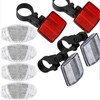 CALLYSONIC - Reflectors Bicycle Wheel, 4 Bicycle Reflectors, Bicycle Reflectors