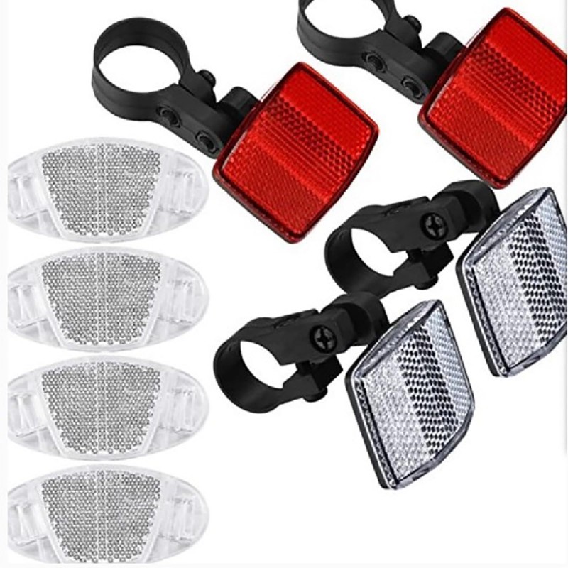 CALLYSONIC - Reflectors Bicycle Wheel, 4 Bicycle Reflectors, Bicycle Reflectors