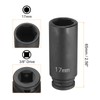 sourcing map Deep Impact Socket 3/8" Square Drive by 17mm