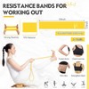 Outus 20 Pcs 5-15lbs Resistance Bands Bulk 10 Long Resistance