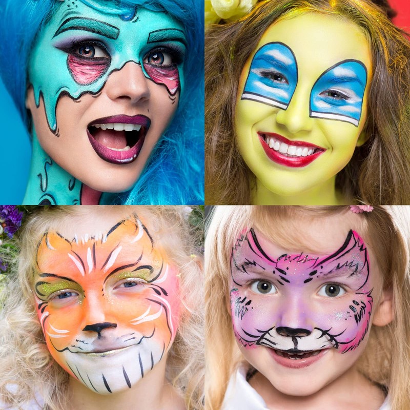 UCANBE 15 Colors Painting Palette Makeup Kit with 10 Pcs