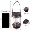 pearlstar Solar Lanterns Outdoor Hanging Solar Lights with Handle for