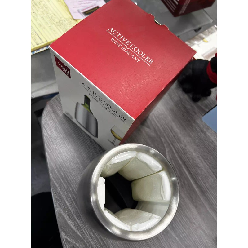 Vacu Vin Active Wine Cooler Elegant Stainless Steel