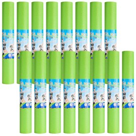 16 Pack 3 mm Thick Yoga Mat Bulk, Non Slip Exercise Workout Fitness Pad for Women Men, Gym Home Yoga Pilates, Easy to Clean, Sturdy PVC (Green)