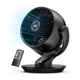 Dreo Fan for Bedroom, 13-Inch Oscillating Table Air Circulator Fan for Whole Room, 120° Tilt Adjustment, 28dB Ultra-Quiet, 70ft Powerful Airflow, 4 Speeds Desk Fans with Remote for Home, Office