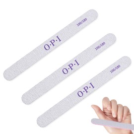 Nail File, Set of 3 3.5 oz (100 g) / 6.9 oz (180 g), Straight Type, Nail File and Nail Care Set, Compatible with Gel Nails, Double-Sided Buffer, Cuticle, Professional Nail Tool, For Self Nails, Nail