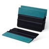 FOSHIO Vinyl Wrap Squeegee 4 Inch with Micro Fiber Suede