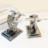 AMJUDOT Knight Pen Holder Shield Soldier Knight Pen Holder Desk