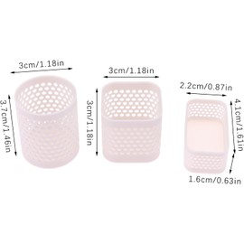 Dollhouse Mini Storage and Laundry Basket, Gray, 1:12 Scale, Plastic Bathroom Laundry Accessory