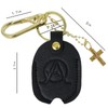 LVYOUME Premium Car Key Cover -nitial Letter Keychain| Leather Key