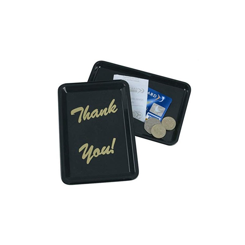 Tip Tray Black 10 pcs Thank You Bill Presenter Tips