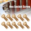 50Pcs Cap Hex Socket Screw Copper Fastener Hardware Tools Industrial